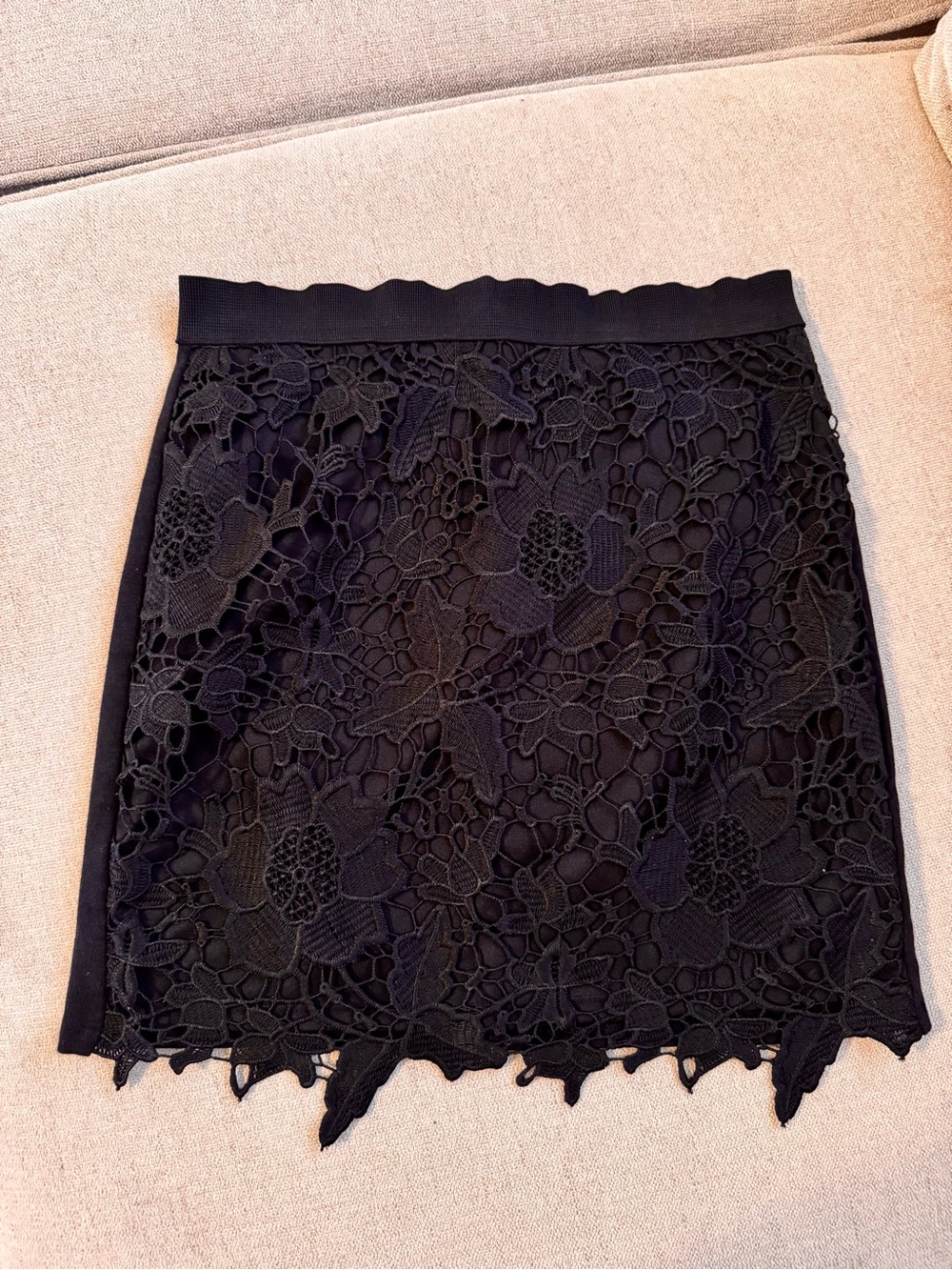 American Eagle Outfitters Black Lace Mini Skirt